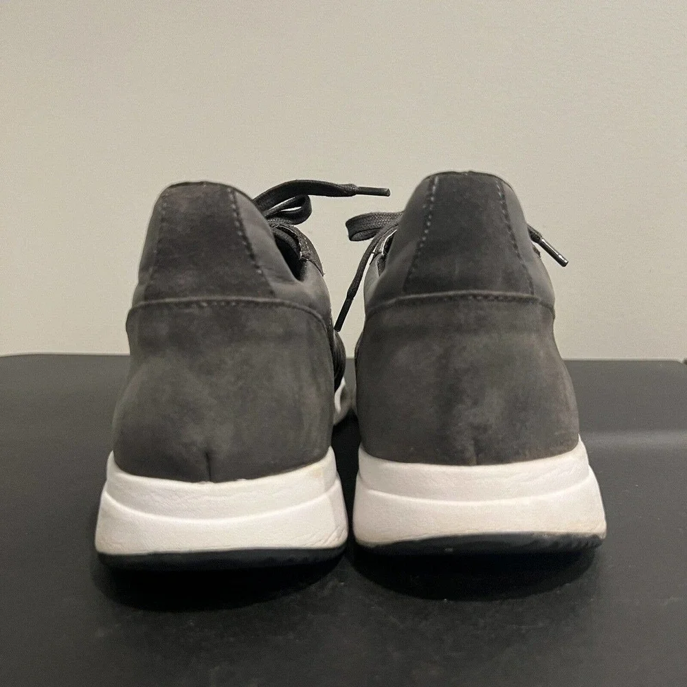 Banana Republic Gray Suede Leather Sneakers Mens Size 11.5 Fashion
